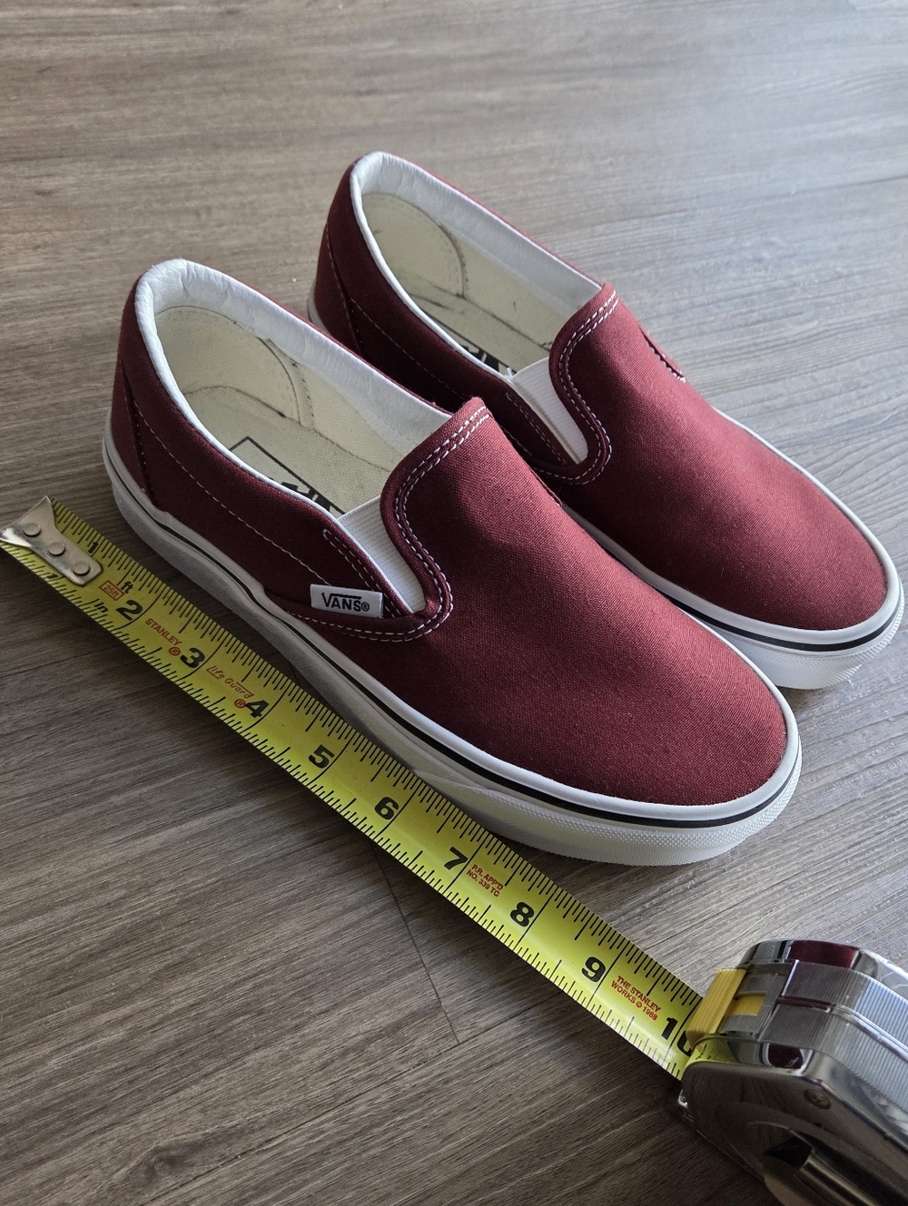 Vans Old Skool Maroon Slip-On Sneakers, Women's Size 6.5, Men's Size 5 - Picture 8 of 12